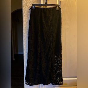 Faded Glory- Black Lace Skirt